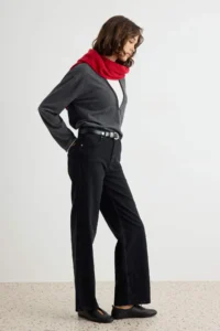 TRENDYOLMİLLA Black Az Flexible High Waist Straight Baggy jeans - Image 2