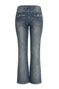 TRENDYOLMİLLA BLUE Medium Flexible Low Waist Flare flared leg jeans - Image 6
