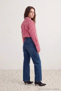 TRENDYOLMİLLA petite BLUE Straight/Plain Cut High Waist jeans - Image 4