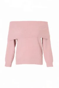 TRENDYOLMİLLA PINK Soft textured Carmen Collar Knitwear Sweater - Image 5