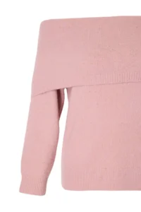 TRENDYOLMİLLA PINK Soft textured Carmen Collar Knitwear Sweater - Image 6