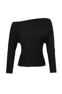 TRENDYOLMİLLA Black Soft textured Fitted/Bluzan Knitwear Sweater - Image 5