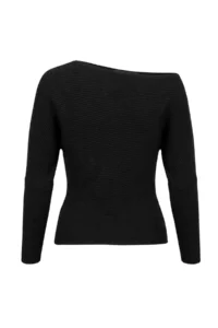 TRENDYOLMİLLA Black Soft textured Fitted/Bluzan Knitwear Sweater - Image 7