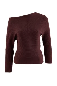 TRENDYOLMİLLA Plum Soft textured Fitted/Bluzan Knitwear Sweater - Image 5