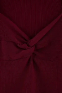 TRENDYOLMİLLA Burgundy Premium Thread/Special Thread Knitwear Sweater - Image 8