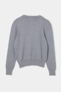 TRENDYOLMİLLA Wardrobe Essentials Anthracite Crew Neck buttoned Knitwear Sweater - Image 6