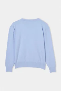 TRENDYOLMİLLA Wardrobe Essentials Baby BLUE Crew Neck buttoned Knitwear Sweater - Image 7