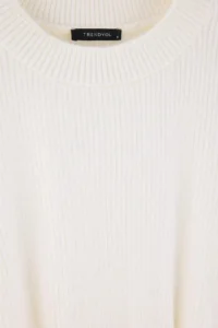 TRENDYOLMİLLA Ecru Soft textured Skirt Tip peplum Detailed Knitwear Sweater - Image 6