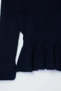 TRENDYOLMİLLA Indigo Soft textured Skirt Tip peplum Detailed Knitwear Sweater - Image 6