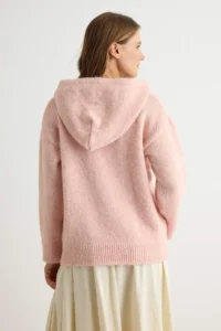 TRENDYOLMİLLA Powder PINK Moheir Look Soft textured Knitwear Sweater - Image 4
