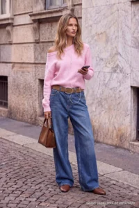 TRENDYOLMİLLA Wardrobe Essentials PINK Soft textured Boat Neck Knitwear Sweater - Image 3
