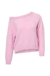 TRENDYOLMİLLA Wardrobe Essentials PINK Soft textured Boat Neck Knitwear Sweater - Image 6