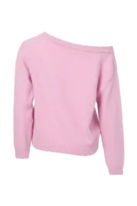 TRENDYOLMİLLA Wardrobe Essentials PINK Soft textured Boat Neck Knitwear Sweater - Image 8