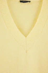 TRENDYOLMİLLA Wardrobe Essentials Yellow Soft textured Special Quality Wide Pattern Knitwear Sweater - Image 2