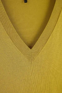 TRENDYOLMİLLA Wardrobe Essentials Oil Green Deep V-neck Basic Knitwear Sweater - Image 6