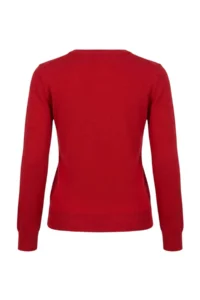 TRENDYOLMİLLA Wardrobe Essentials Red 100% Wool Crew Neck Basic Knitwear Sweater - Image 3