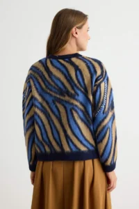 TRENDYOLMİLLA BLUE Sequin Sequin embroidered Soft textured Knitwear Sweater - Image 5