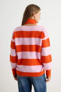 TRENDYOLMİLLA Red*001 Soft textured Scarf Knitwear Sweater - Image 4