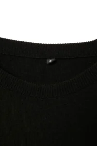 TRENDYOLMİLLA Black Basic Crew Neck Knitwear Sweater - Image 6