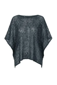 TRENDYOLMİLLA Petrol Pul Sequin embroidered Knitwear Sweater - Image 4