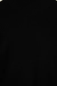 TRENDYOLMİLLA Black Premium Thread/Special Thread Sleeve Tip Lace Knitwear Sweater - Image 6
