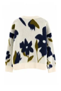 TRENDYOLMİLLA Ecru Floral Soft textured Knitwear Sweater - Image 7