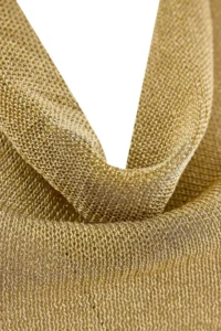 TRENDYOLMİLLA Gold Collar Detailed Shiny Look Knitwear Blouse - Image 6