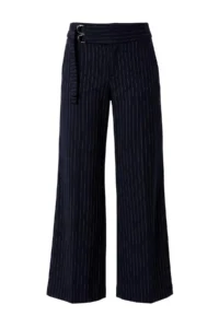 TRENDYOLMİLLA NAVY BLUE Thick Arched Striped Wide Leg/Wide Leg Pants - Image 7
