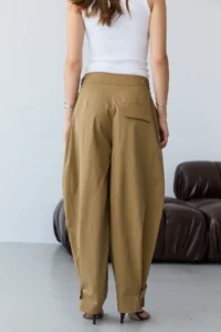 TRENDYOLMİLLA Camel barrel Pattern Pants - Image 4