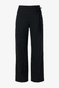 TRENDYOLMİLLA Anthracite Binding Detailed Low Waist Wide Leg Pants