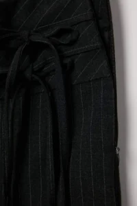 TRENDYOLMİLLA Anthracite Binding Detailed Low Waist Wide Leg Pants - Image 4