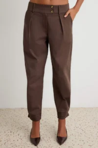 TRENDYOLMİLLA Brown Pants - Image 3