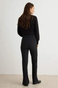 TRENDYOLMİLLA Black Straight/Plain Cut Pants - Image 4