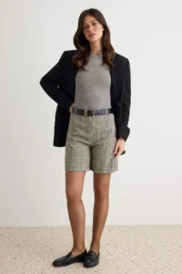 TRENDYOLMİLLA Multicolored Checkered Shorts & Bermuda