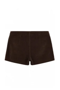 TRENDYOLMİLLA Brown Velvet Mini Shorts Skirt - Image 8