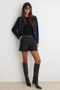 TRENDYOLMİLLA Black Shorts & Bermuda