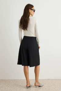 TRENDYOLMİLLA Black LONG Material Shorts & Bermuda - Image 5
