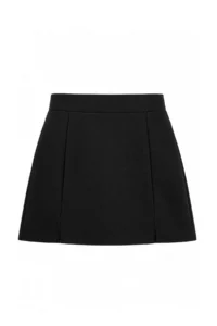 TRENDYOLMİLLA Black Slit Detailed Inside OF shorts Skirt Knitting Shorts & Bermuda - Image 5