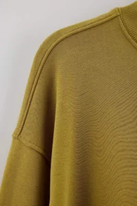 TRENDYOLMİLLA Wardrobe Essentials Light Khaki Stitching Detailed Oversized Patch Detailed Knitting Sweatshirt - Image 8