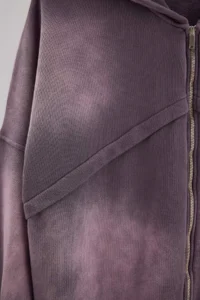 TRENDYOLMİLLA Purple Thick Extra Oversized/Wide Cut Hooded Antique/Faded Effect Knitting Sweatshirt - Image 8