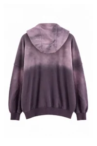 TRENDYOLMİLLA Purple Thick Extra Oversized/Wide Cut Hooded Antique/Faded Effect Knitting Sweatshirt - Image 9
