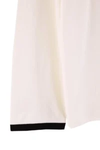 TRENDYOLMİLLA Cream Tok 100% Cotton College Printed Contrast Collar Oversized/Wide Cut Knitting T-Shirt - Image 9