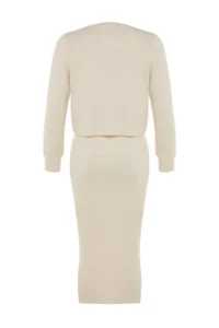 TRENDYOLMİLLA Stone Midi Basic Cardigan Dress - Image 7