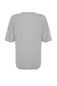 TRENDYOLMİLLA Gray Short Sleeve Knitwear Sweater - Image 9