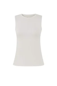 TRENDYOLMİLLA Wardrobe Essentials Ecru Boat Neck Oversized 2 Sets Tank Top-Blouse Knitwear Thin Blouse - Image 13