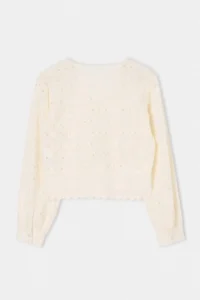 TRENDYOLMİLLA WHITE 100% Cotton Fisto embroidery Blouse - Image 7