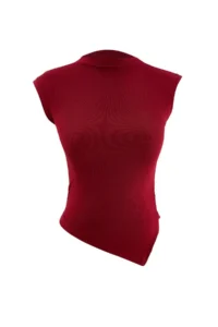 TRENDYOLMİLLA Black-Ecru-Burgundy 3 Sets Pack Fitted High Neck Knitting Blouse - Image 14
