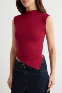 TRENDYOLMİLLA Black-Ecru-Burgundy 3 Sets Pack Fitted High Neck Knitting Blouse - Image 3