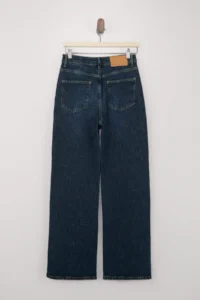 TRENDYOLMİLLA Premium DARK BLUE More Sustainable High Waist Less Flexible Wide Leg Wide Leg jeans - Image 6