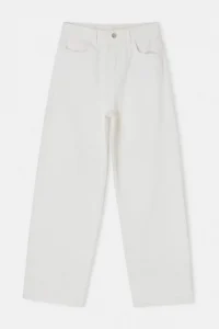 TRENDYOLMİLLA WHITE High Waist 100% Cotton barrel jeans - Image 9